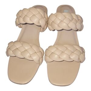 Steven by Steve Madden Beliza Elegant Nude Lea Braided Women's Sandals 9 1/2